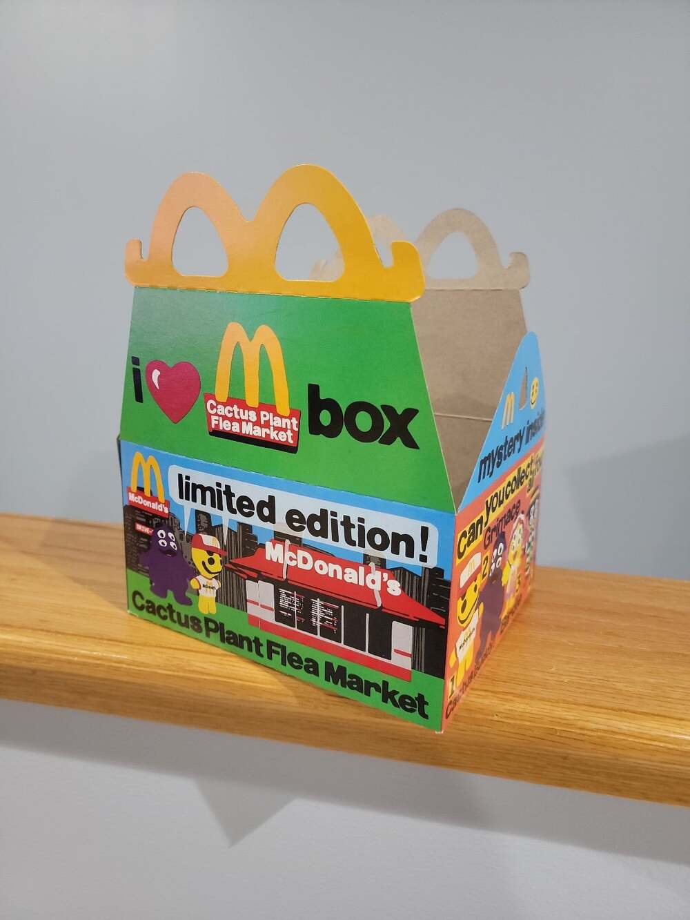 McDonald's 2022 Cactus Plant Flea Market adult happy meal BOX ONLY limited